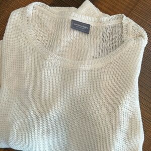 Wooden ship off white sweater